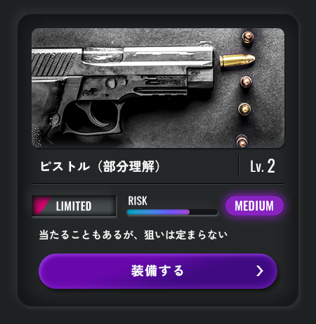 ピストル（部分理解）